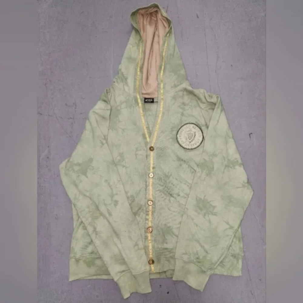 Delf Green Hoodie with Gold Accents